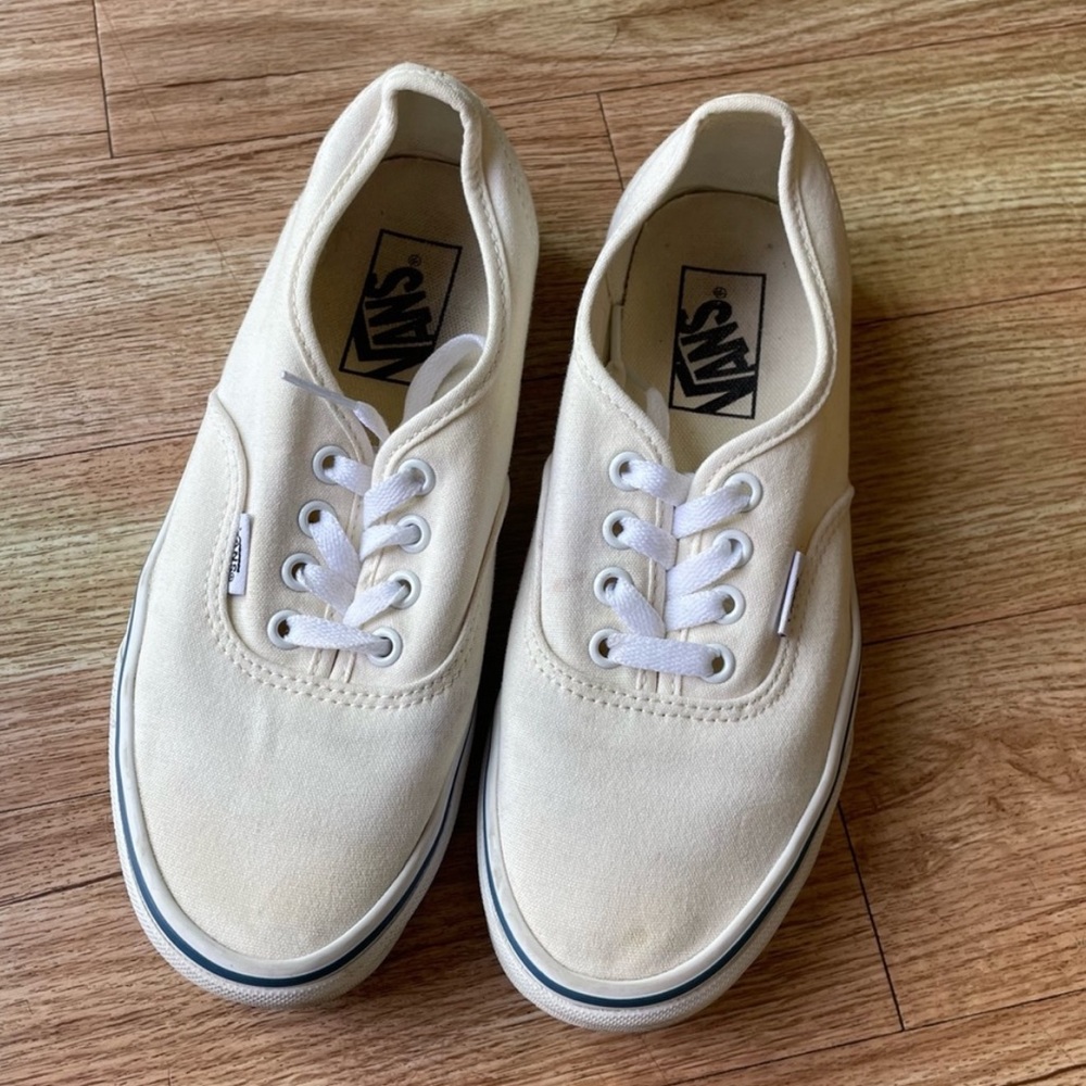 Vans off white shoes